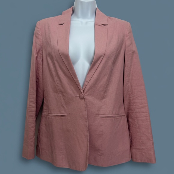 ASOS One-Button Blazer Dusty Pink US 6 - Picture 1 of 6
